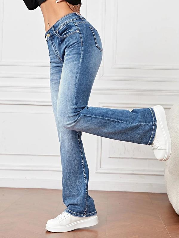 Light Washed High Waist Flare Jeans Product Image