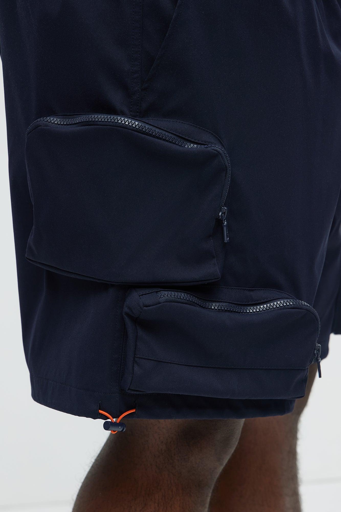 Gone Fishing Cargo Shorts - Navy Product Image