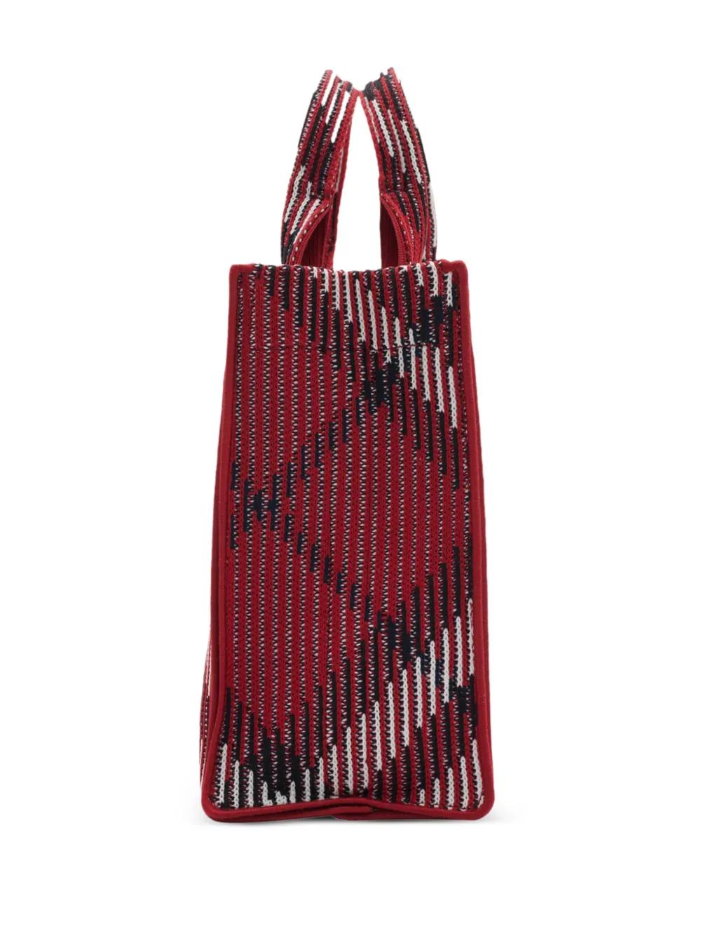 mini check knitted tote bag Product Image