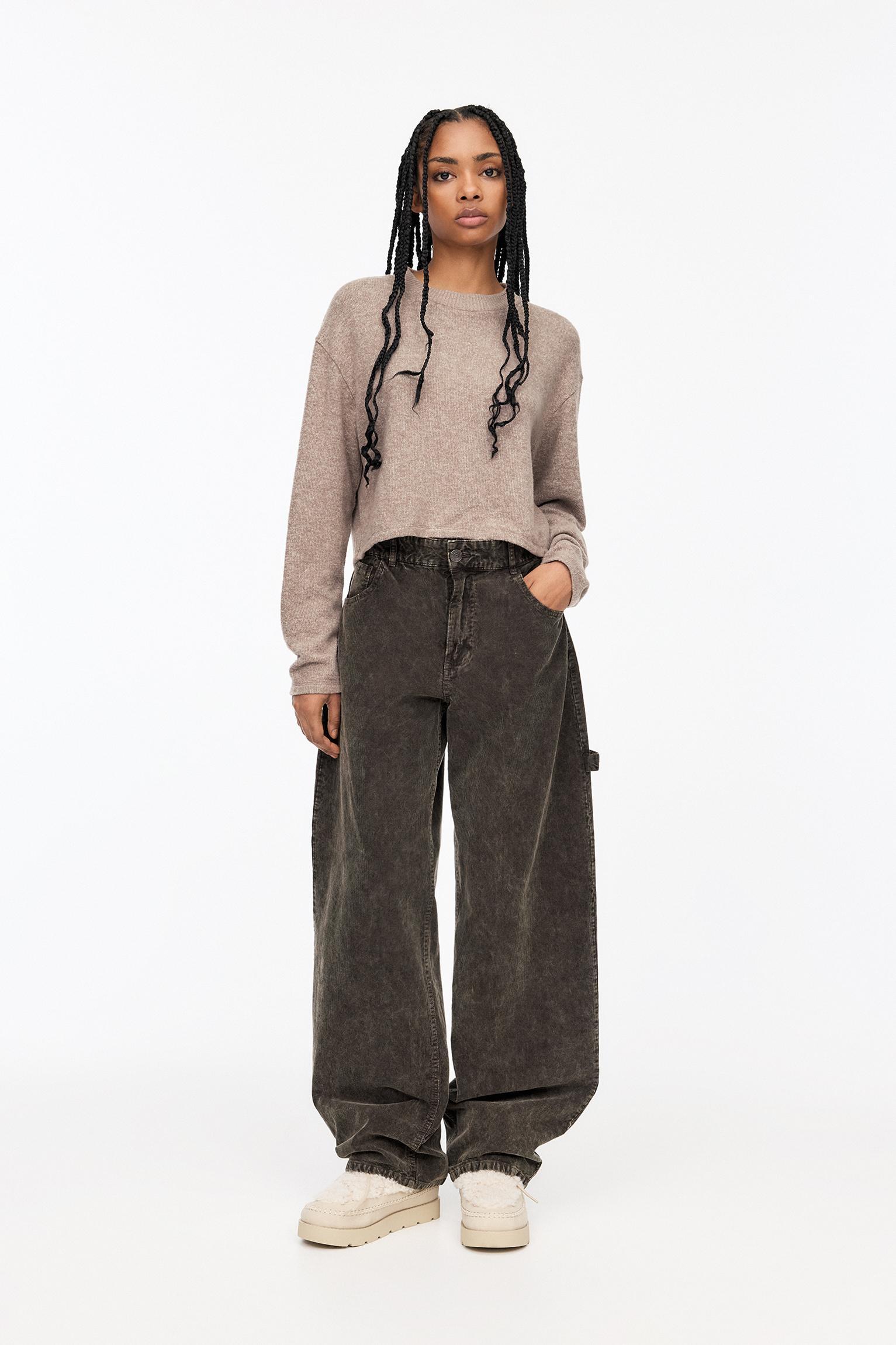 Soft touch cropped sweater Product Image