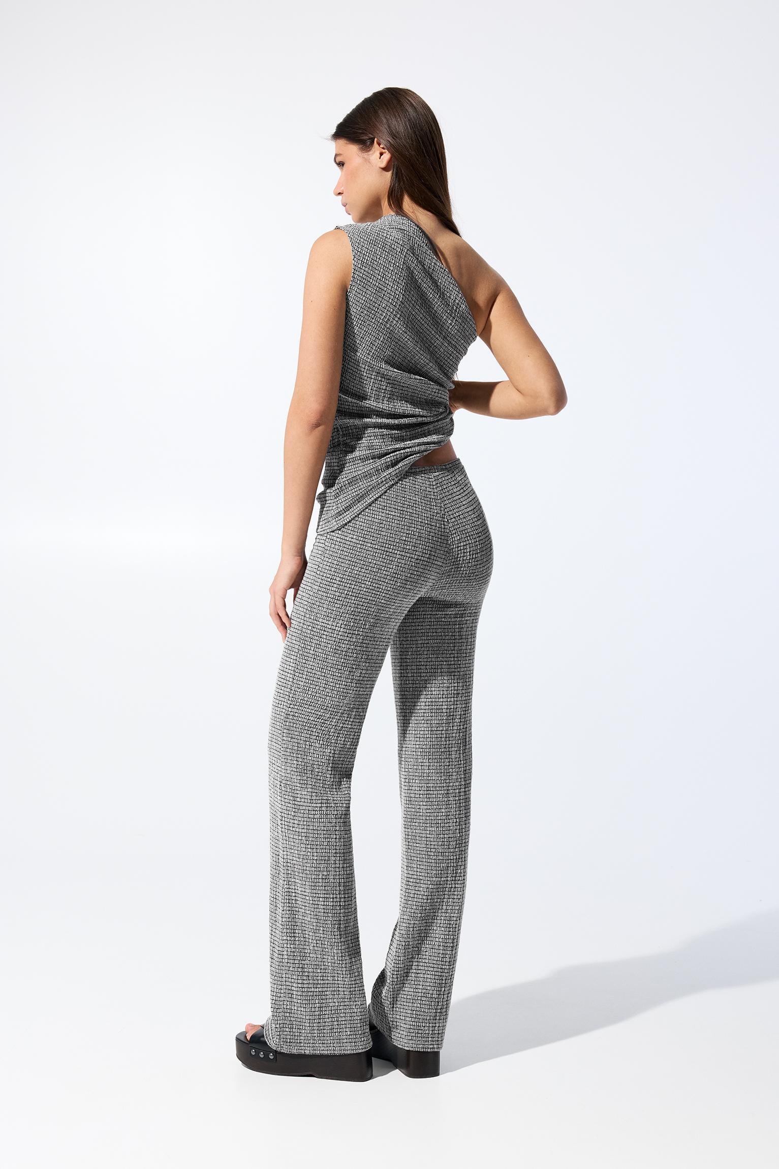 Textured straight-leg pants Product Image
