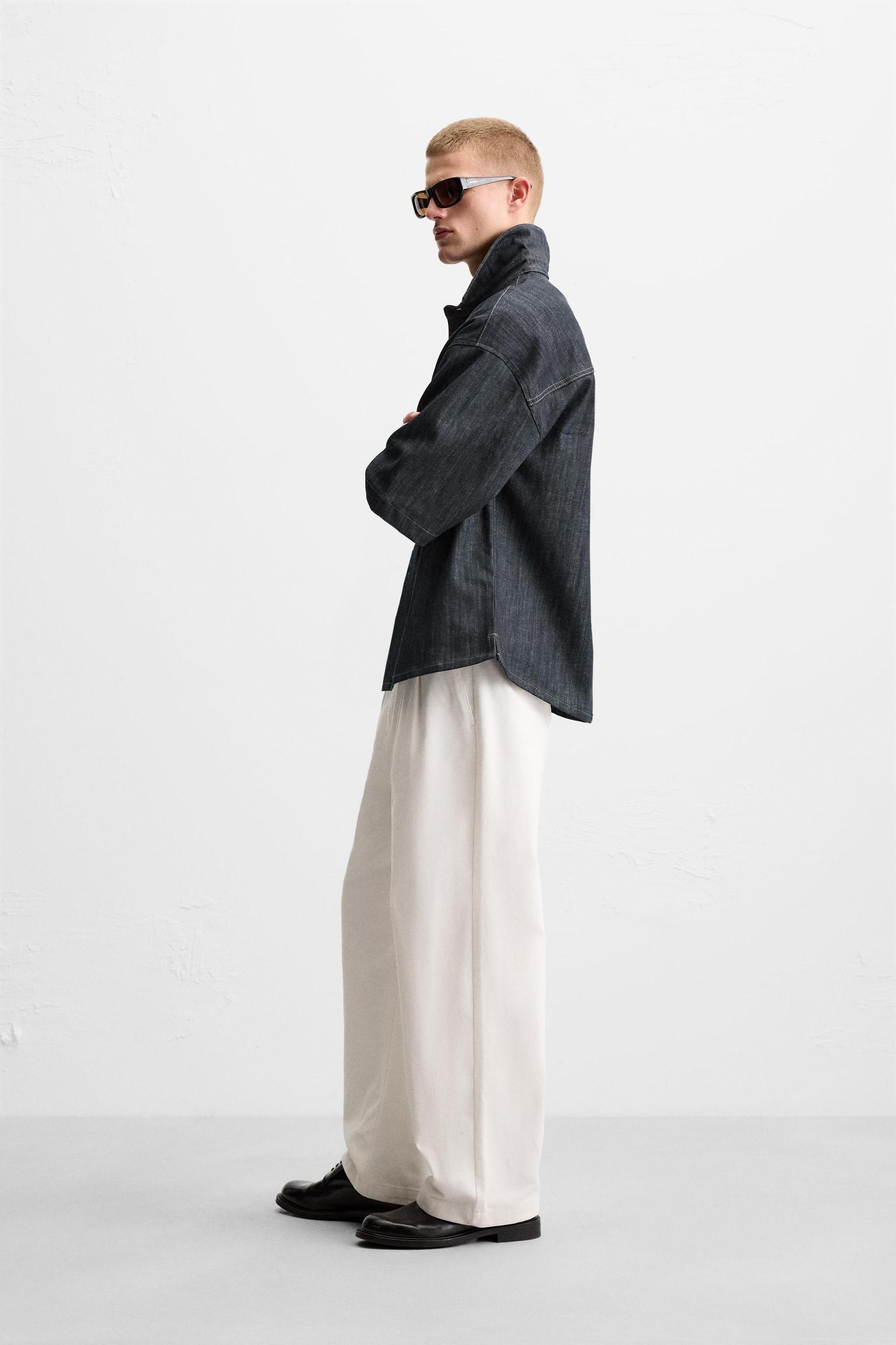 OVERSIZED FIT DENIM SHIRT Product Image