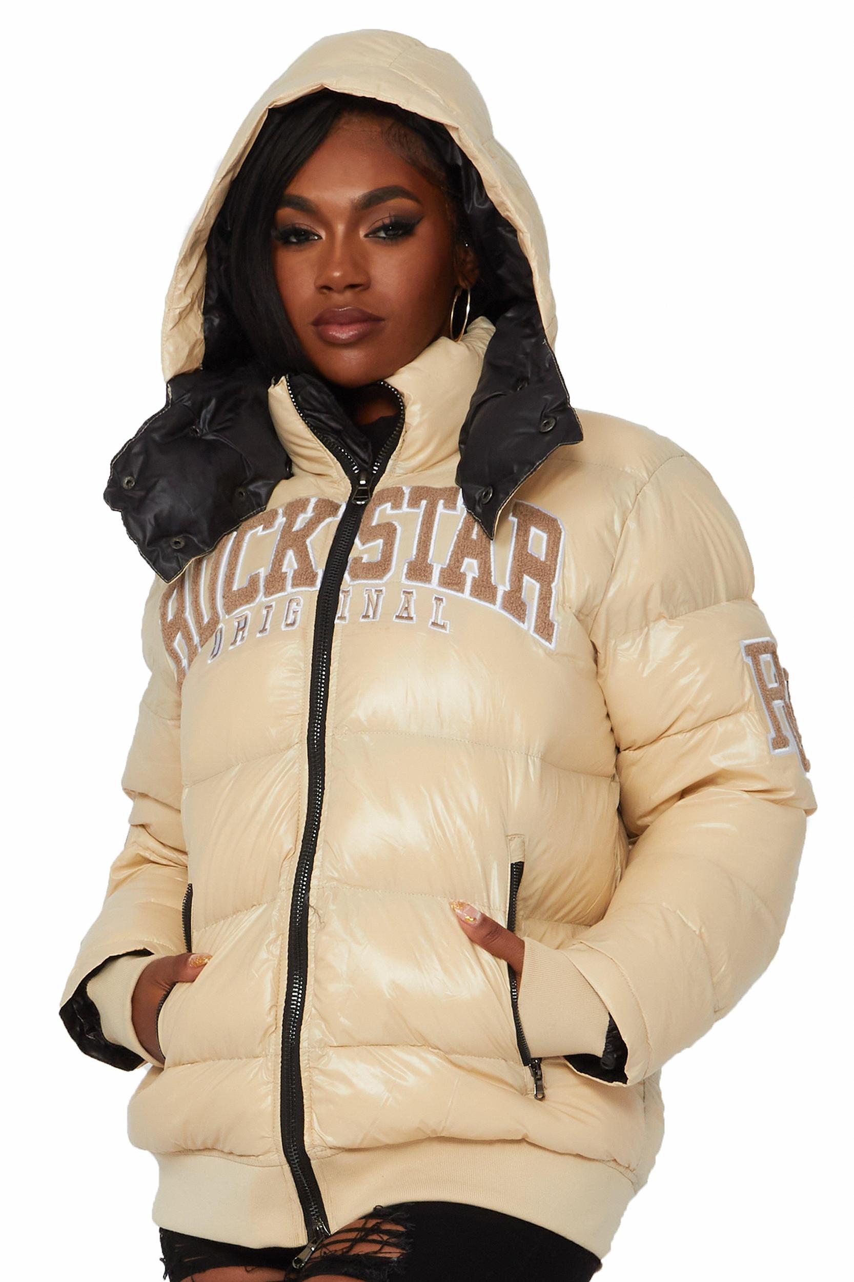 Esmeralda Beige Puffer Jacket Female Product Image