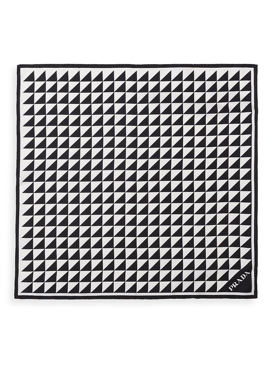 Womens Printed Silk Twill Scarf Product Image