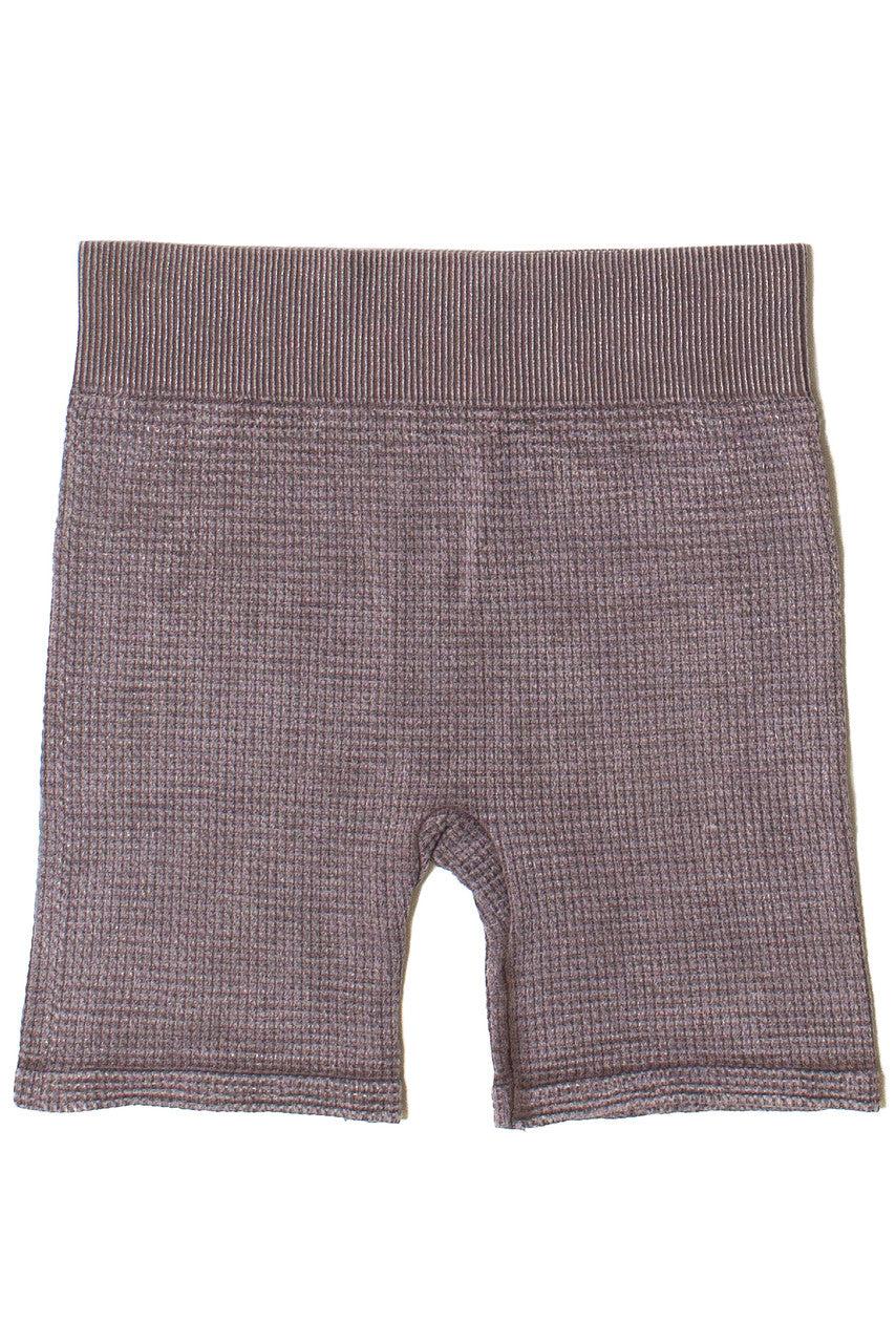 Waffle Knit Seamless Biker Shorts Product Image
