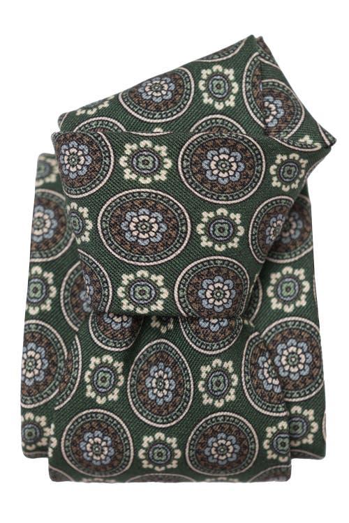 Elizabetta La Vigna - Extra Long Printed Silk Tie for Men Product Image
