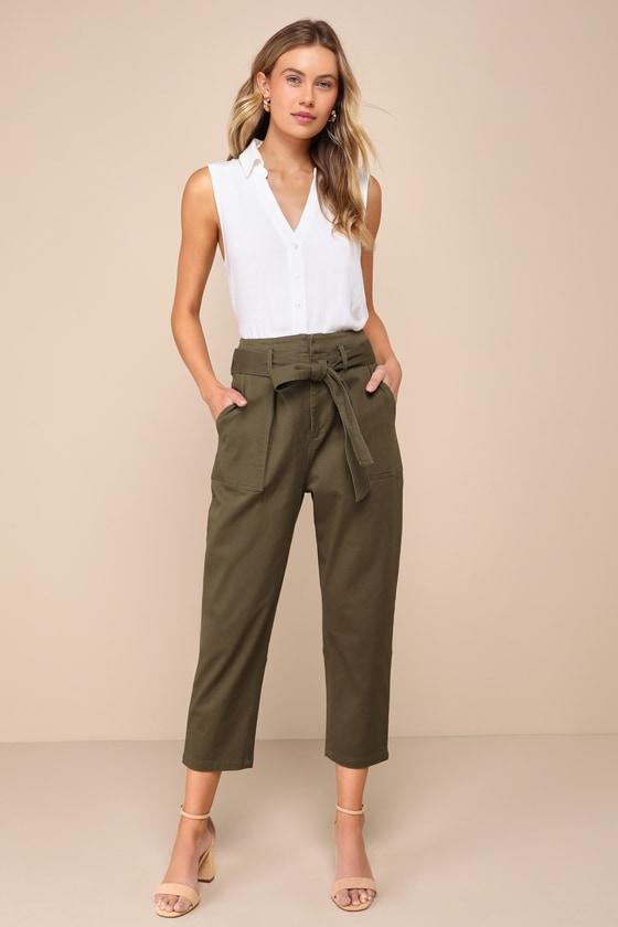 Casual Contentment Ivory Linen Button-Up Collared Tank Top Product Image