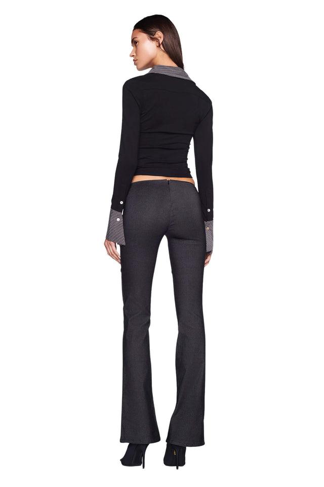 SHARAH TOP - BLACK : GREY Product Image