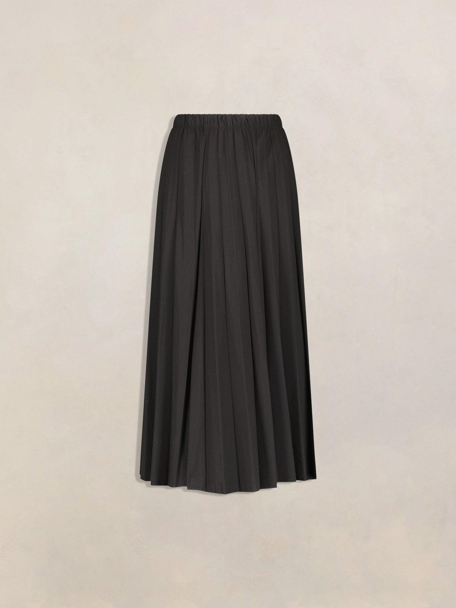Sam Fashion Pleated Suiting Fabric Skirt Product Image