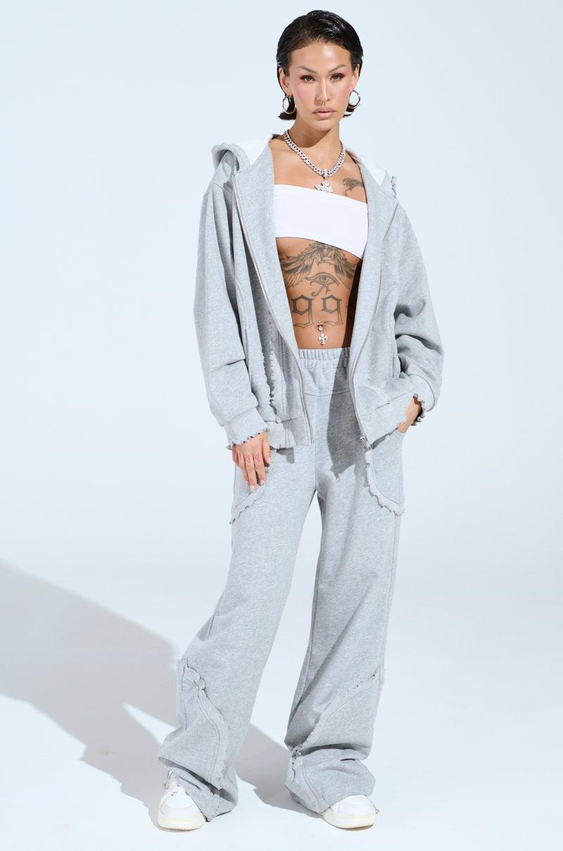 COME CHILL WITH ME ZIP UP SWEATSHIRT Product Image