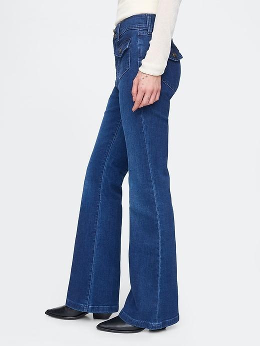 High Rise '70s Flare Jeans Product Image