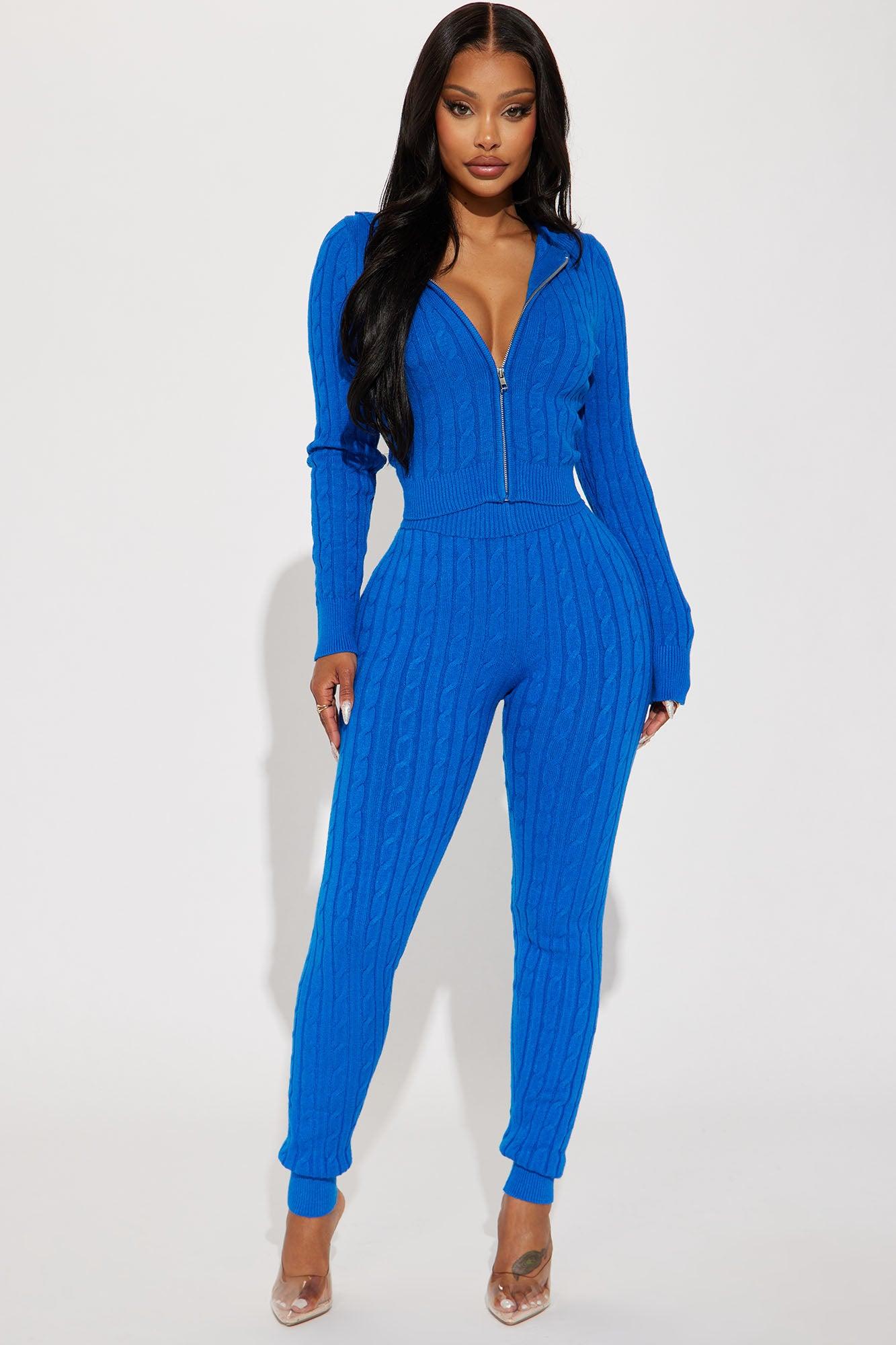 Rylee Sweater Legging Set - Royal Product Image