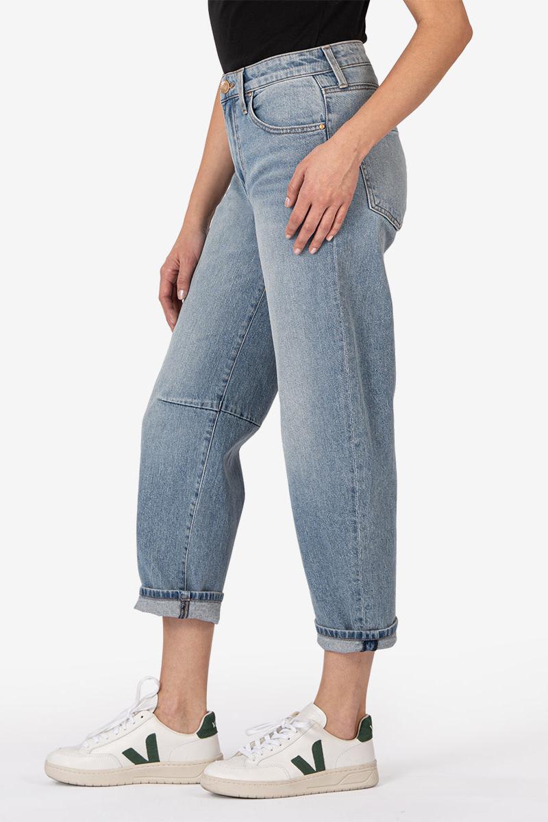 Ashley High Rise Slouchy Barrel Straight Leg- Decency Wash Product Image