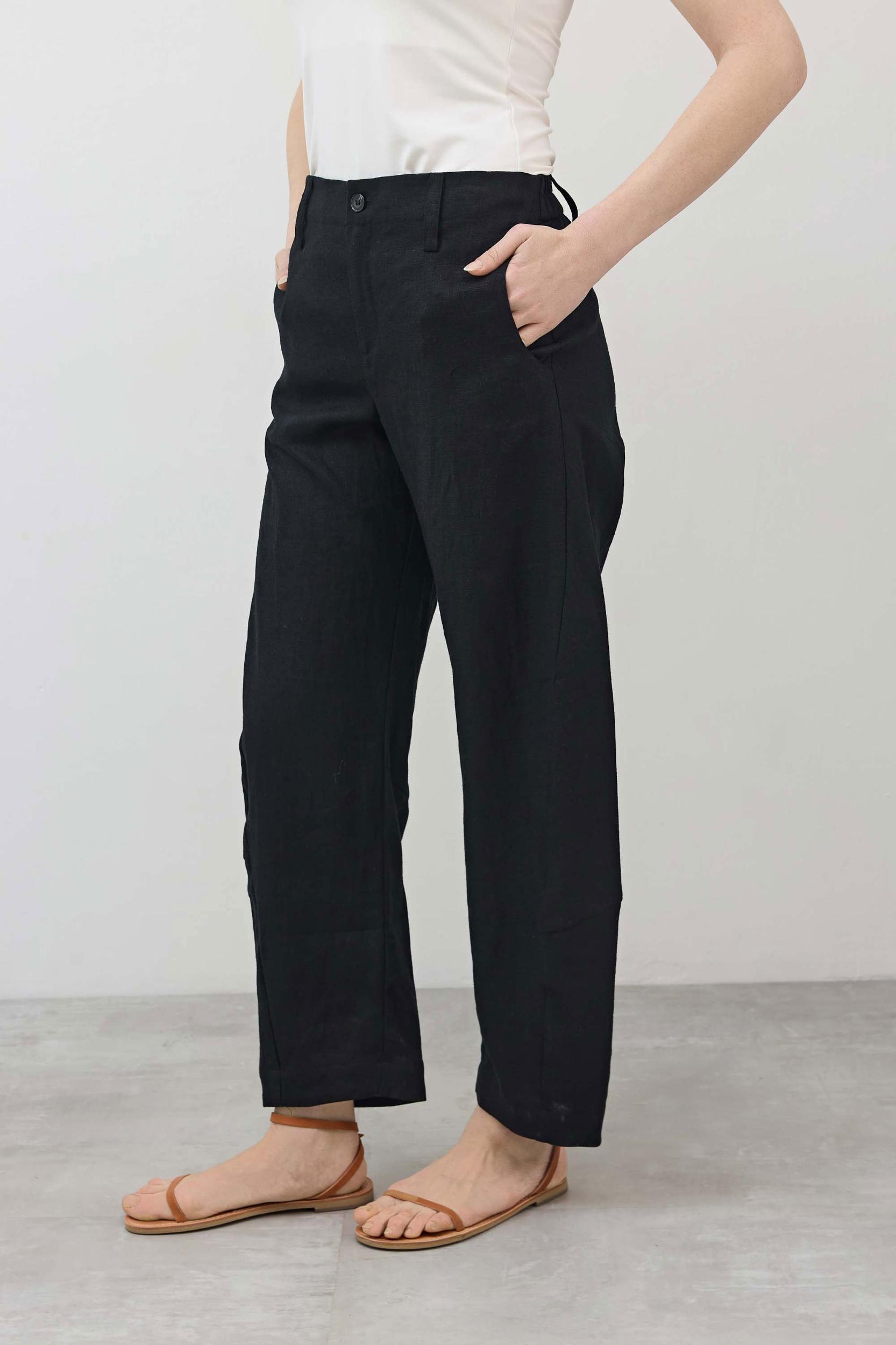 The Uptown Loose Linen Pants Product Image