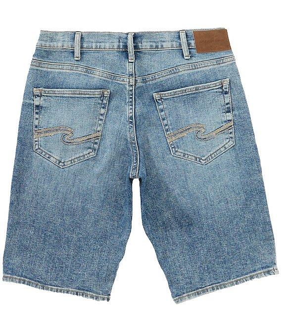 Silver Jeans Co. Zac 12#double; Relaxed Fit Mid Rise Denim Shorts Product Image