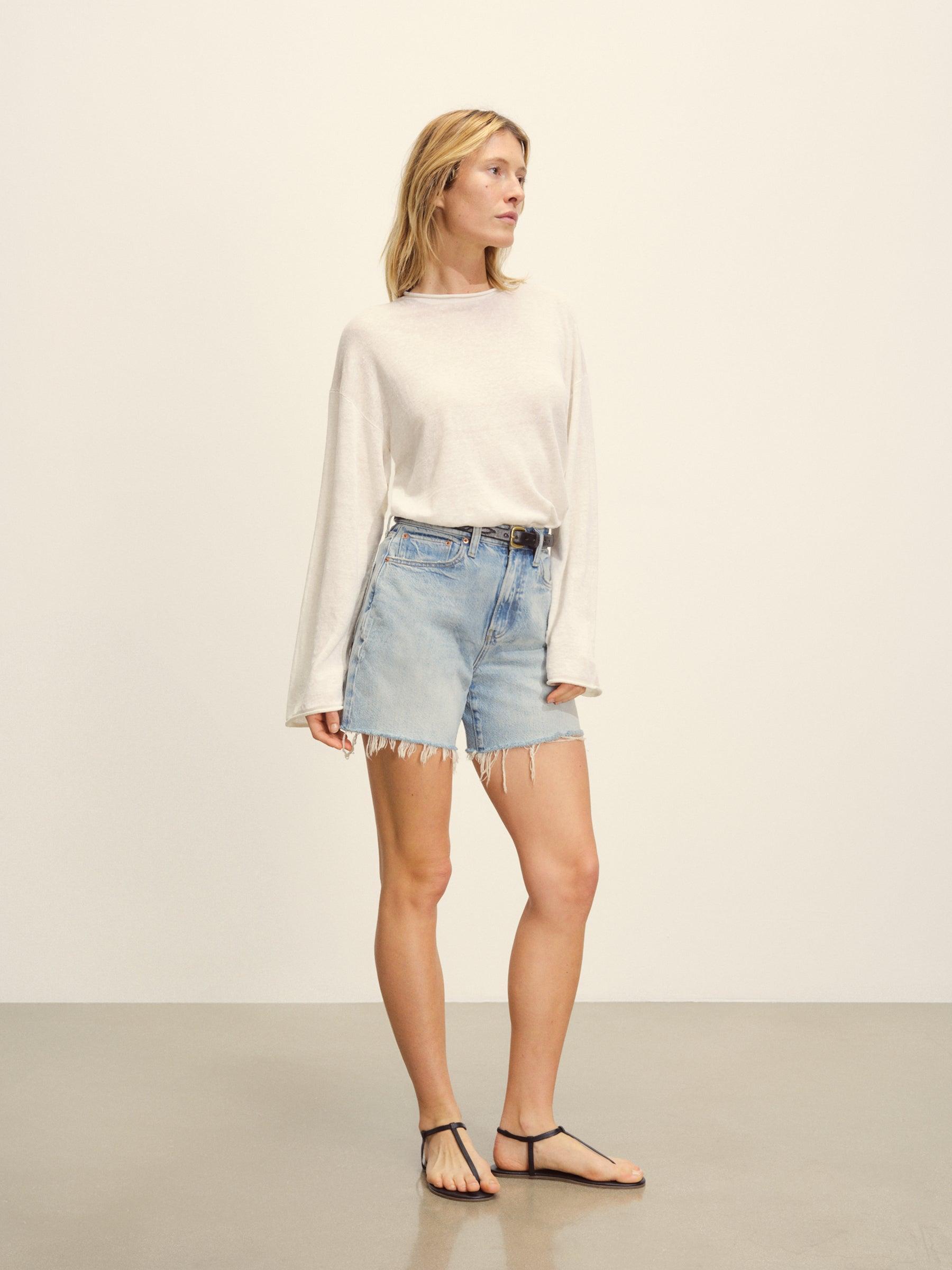 Natural Lighthouse Linen Roll Neck Product Image