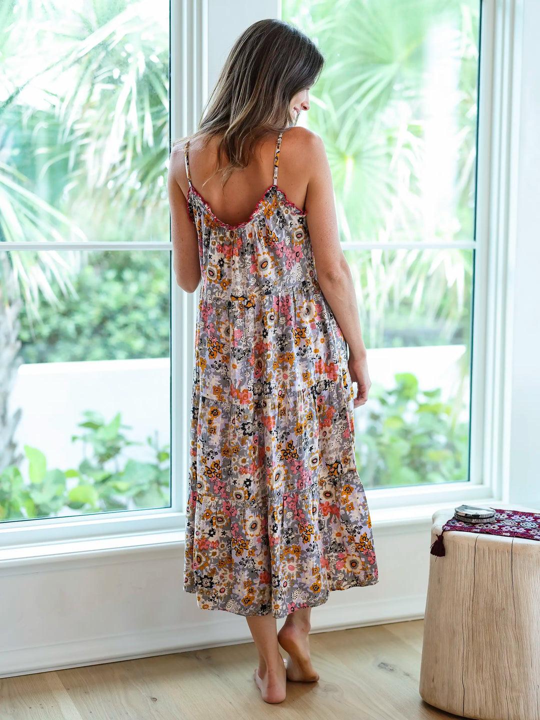 Harley Embroidered Midi Dress Product Image