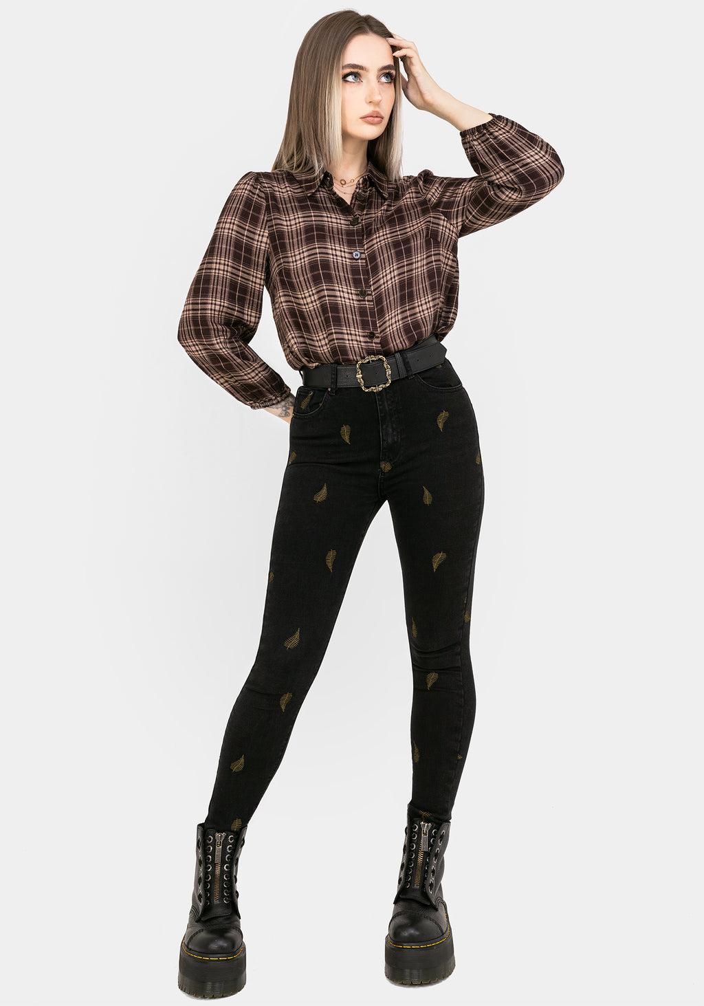 Adra Check Button Up Shirt Product Image