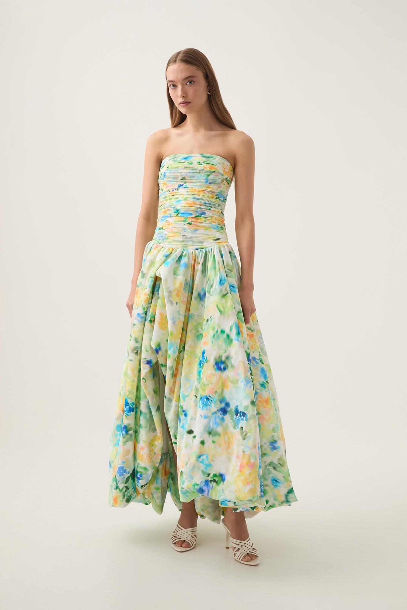 Violette Bubble Hem Maxi Dress Product Image