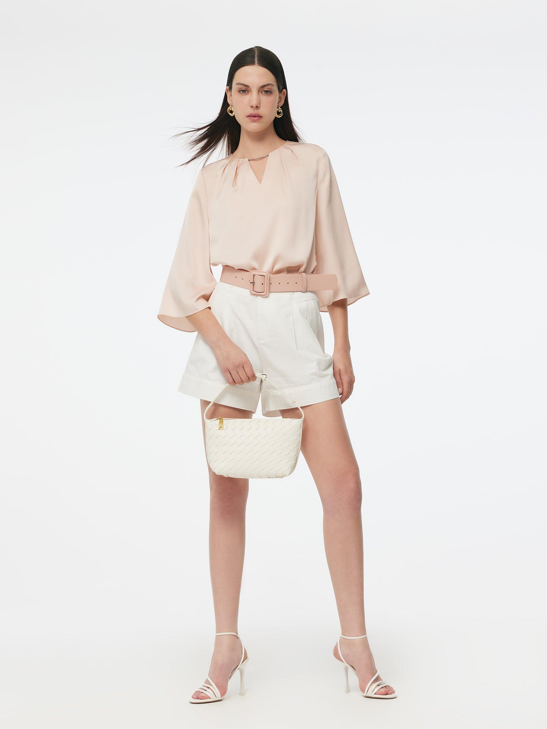 22MM Mulberry Silk 3/4 Sleeve Women Blouse Product Image