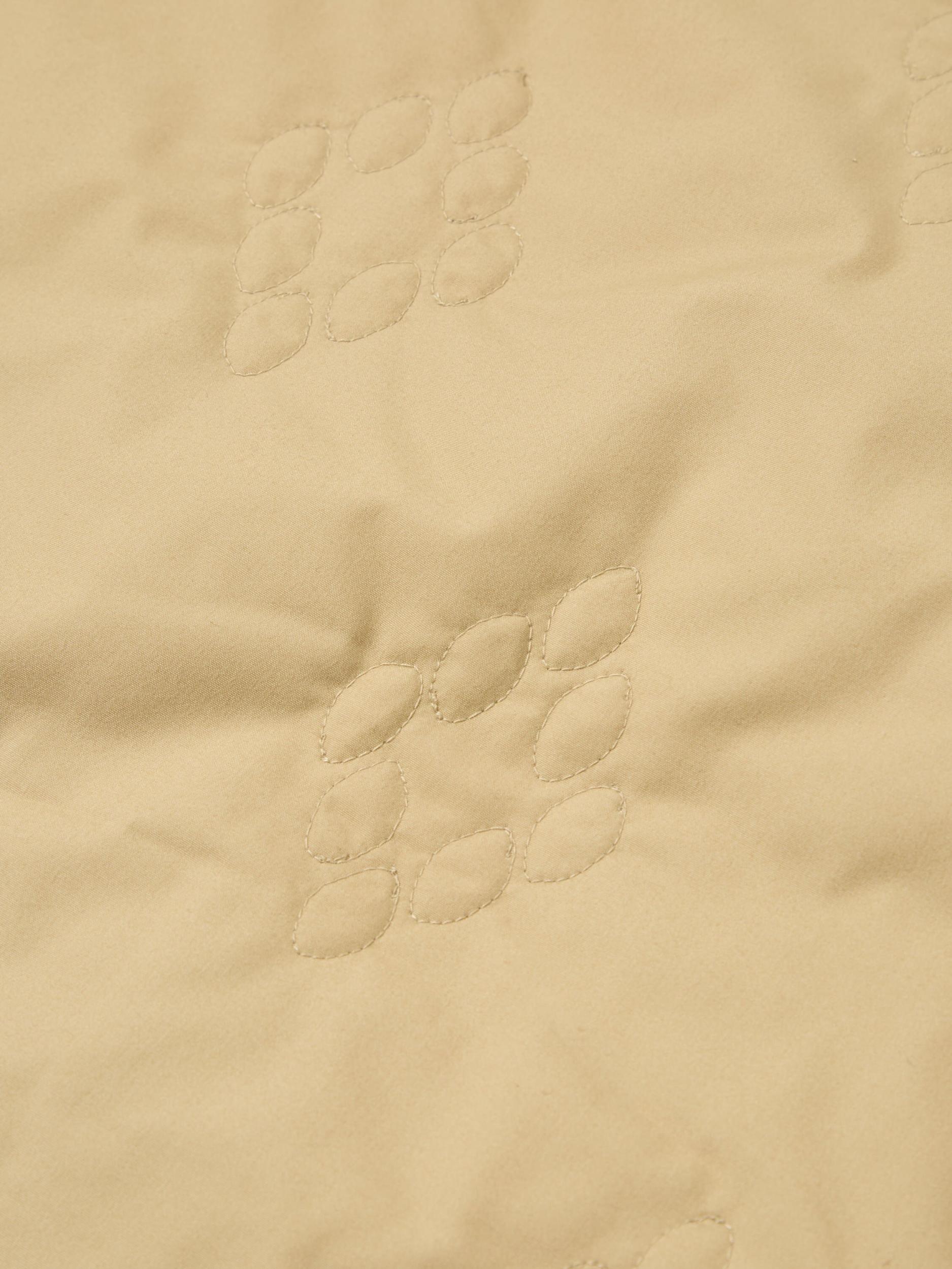 Universal Works Quilted Piped Liner Gilet in Sand Recycled Poly Tech Product Image