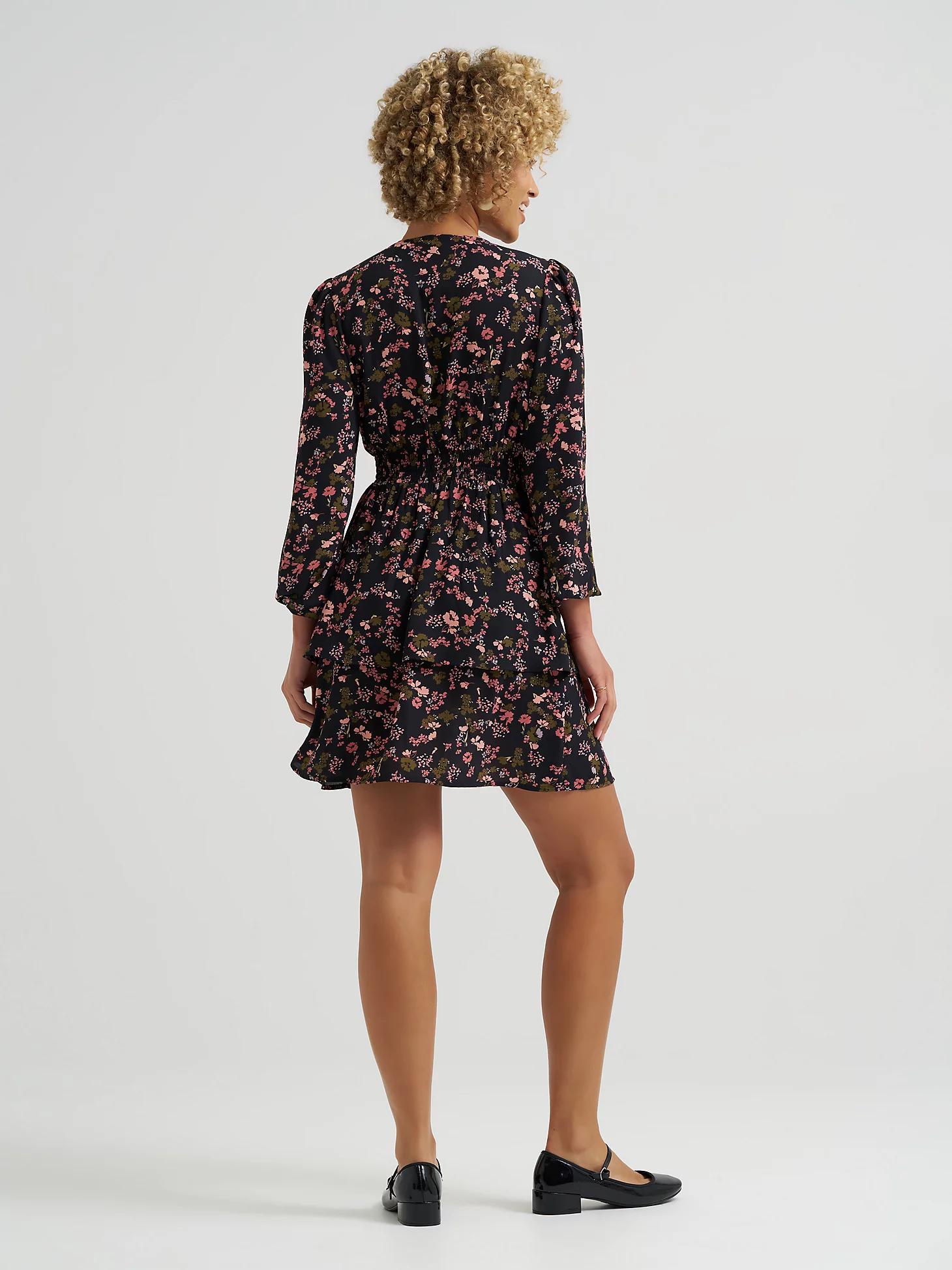 Women's Long Sleeve Floral Ruffle Dress | Women's Skirts & Dresses | Lee® Product Image