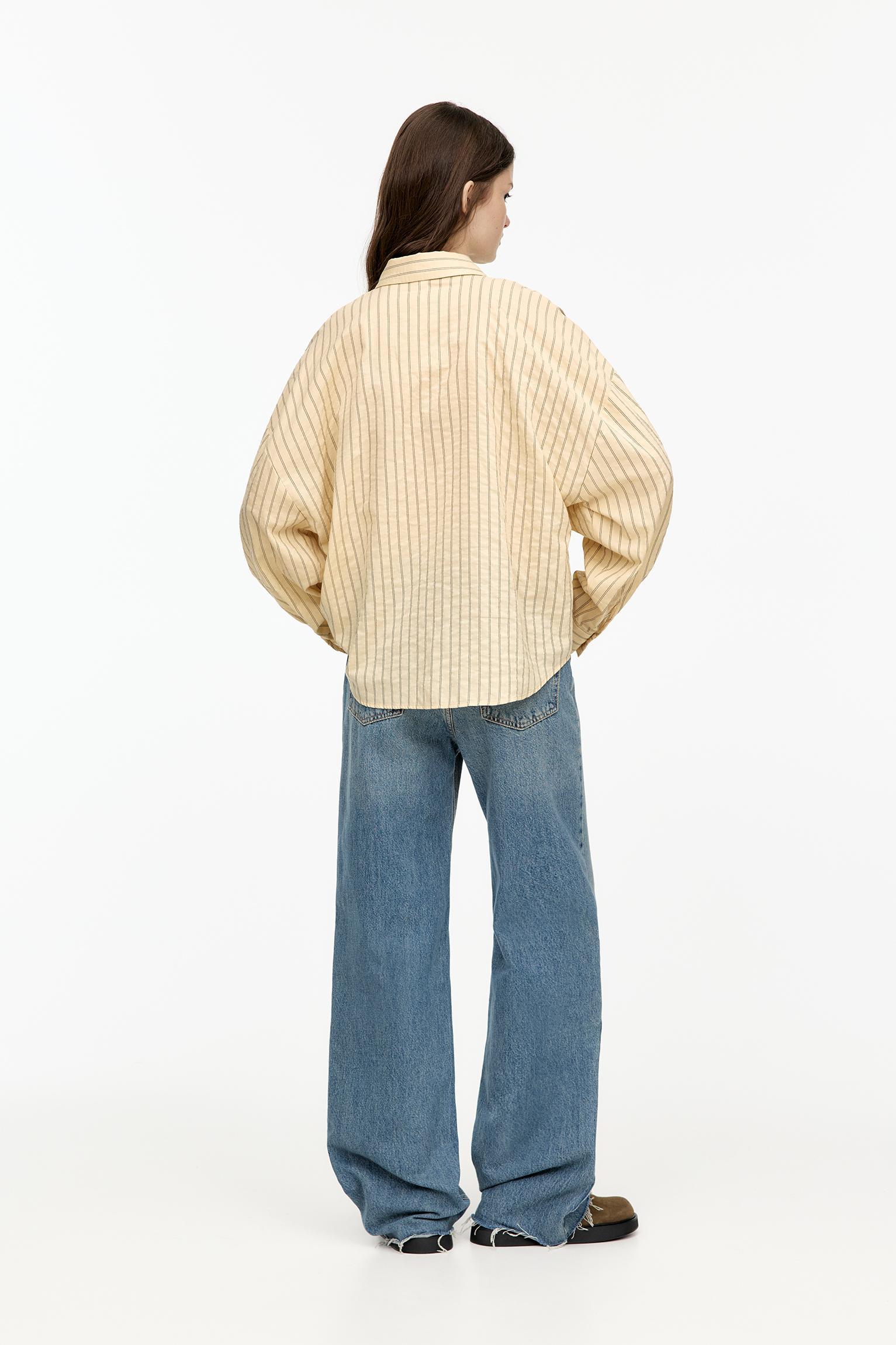 Striped oversized shirt Product Image