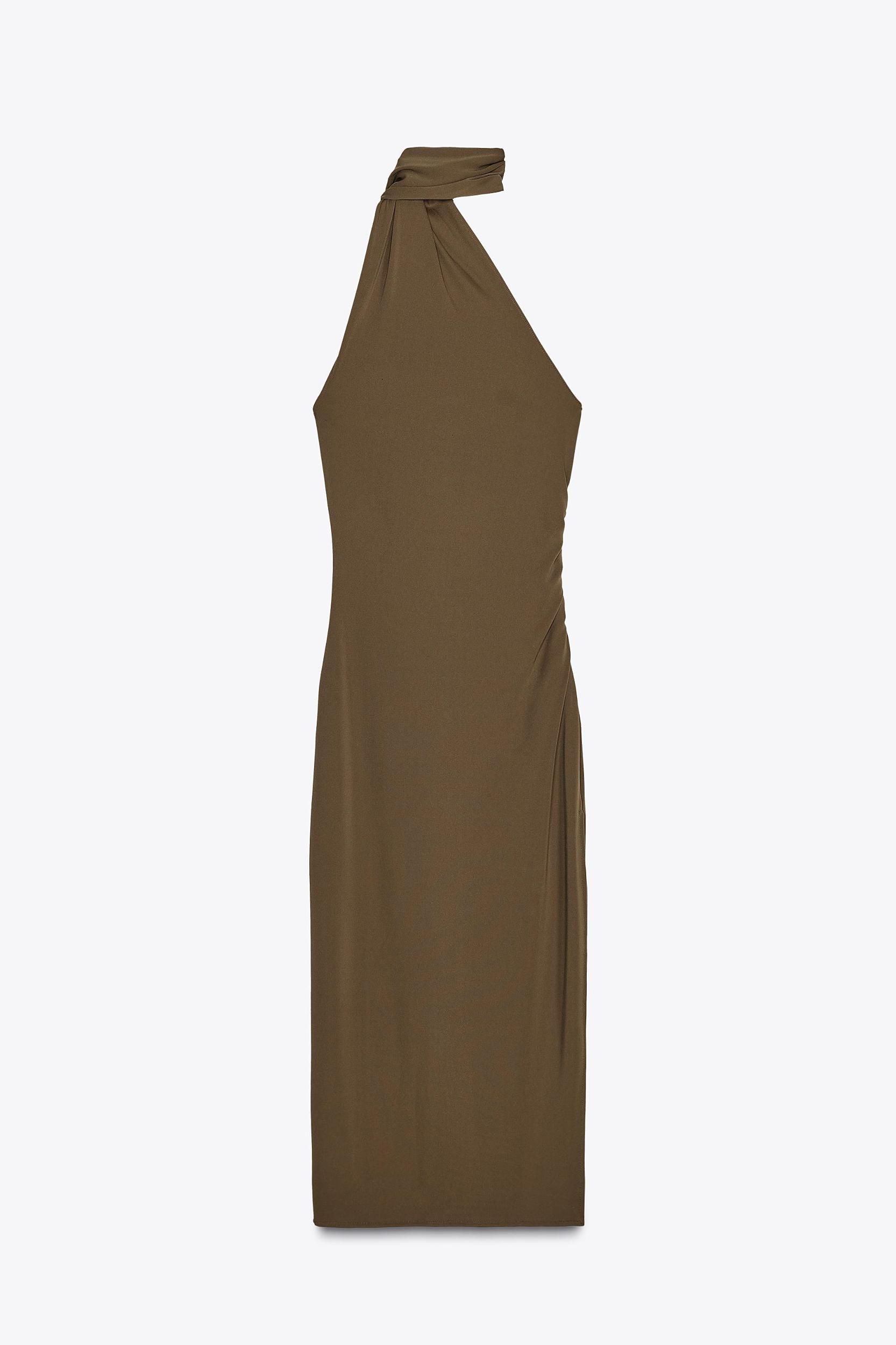 ASYMMETRIC DRAPED MAXI DRESS Product Image