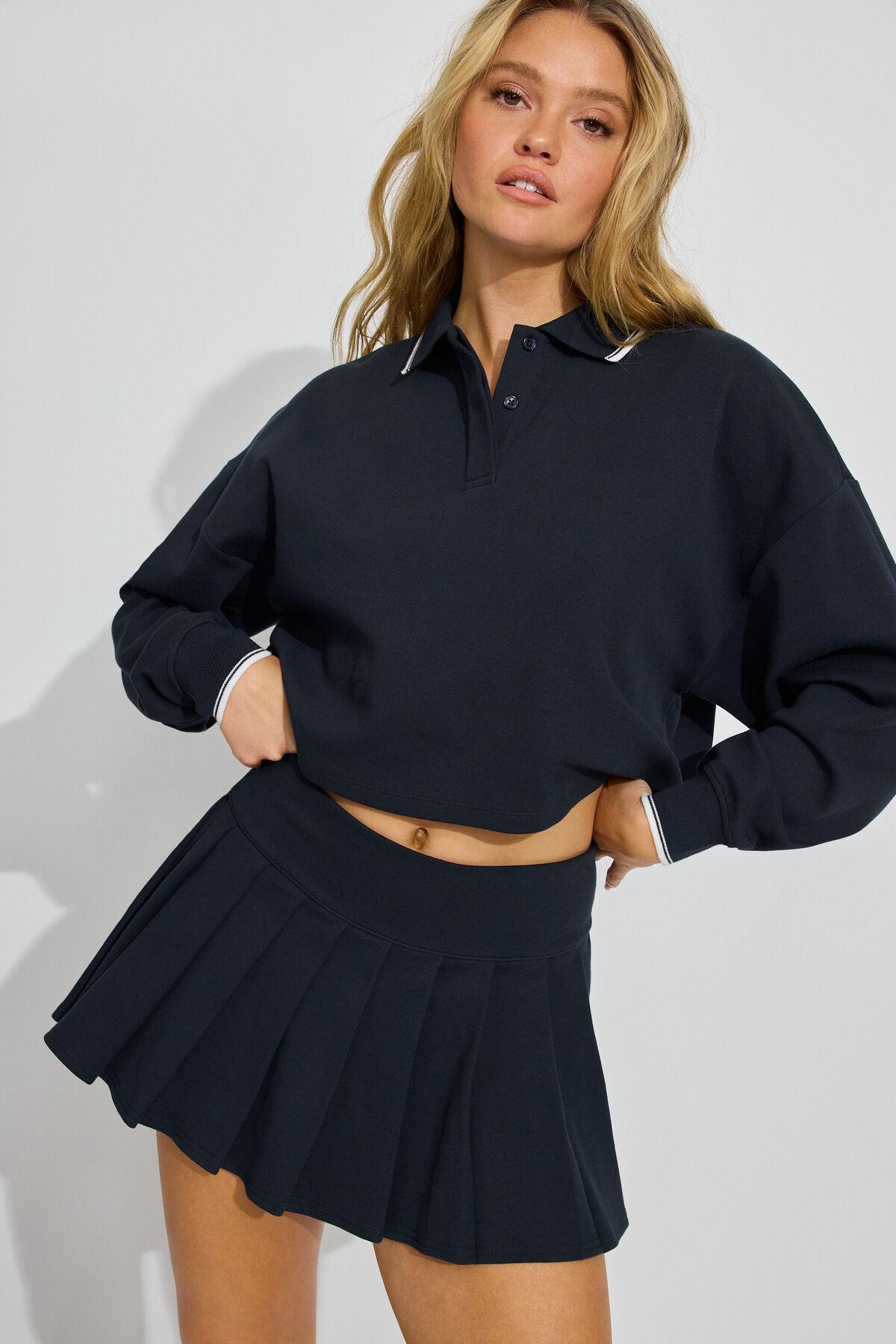 Pique Pleated Active Skort Product Image