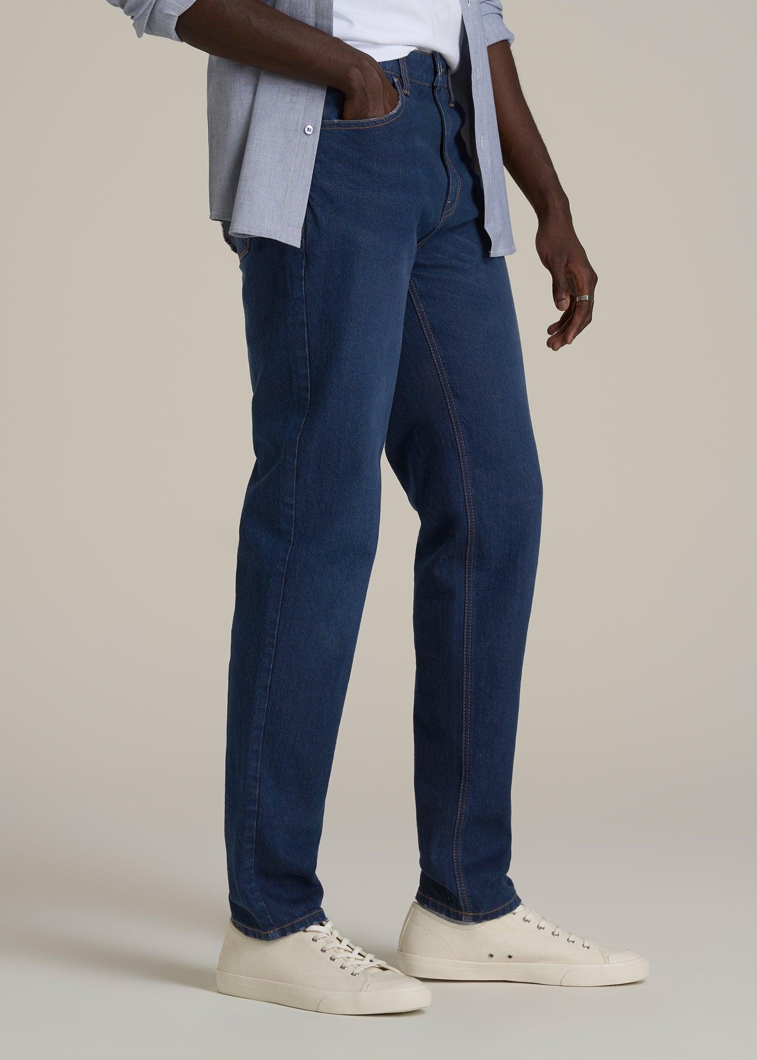 Milo RELAXED TAPERED FIT Jeans for Tall Men in Midnight Blue Wash Male Product Image