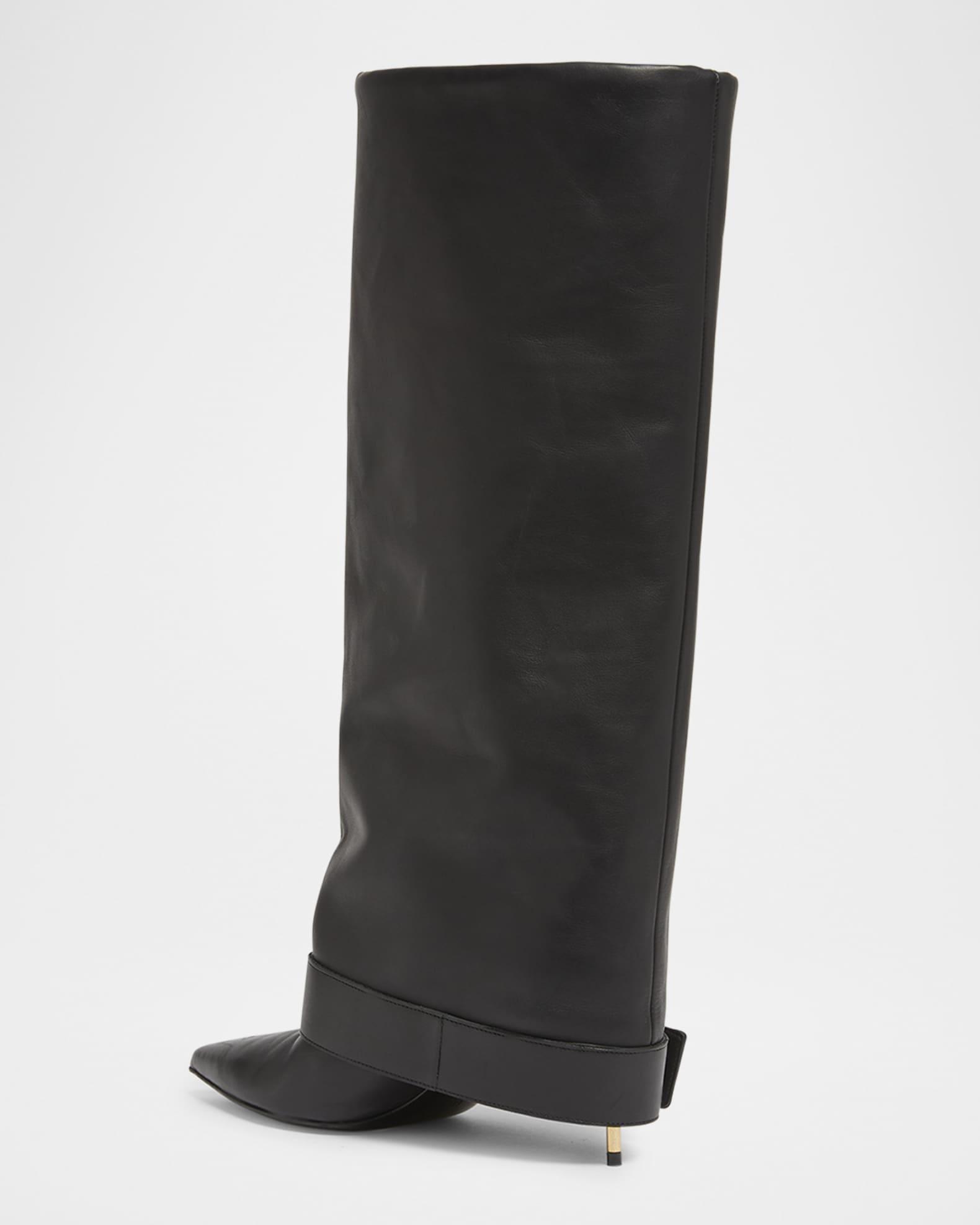 Anthem Leather Buckle Knee-High Boots Product Image