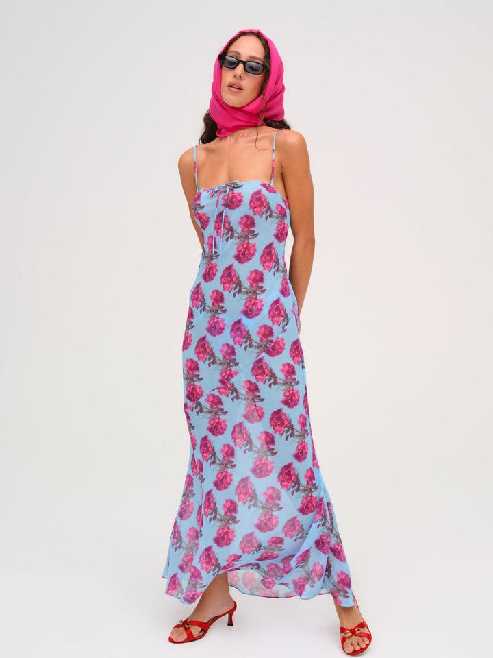 Marina Maxi Dress — Blue Product Image
