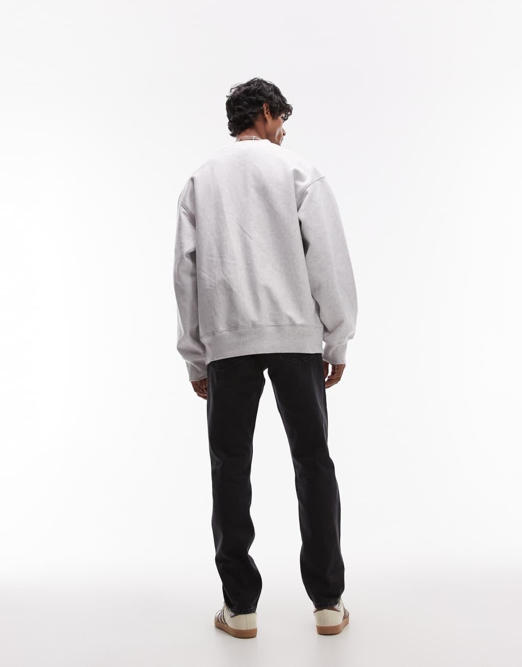 ARKET Park regular straight fit jeans in washed black Product Image