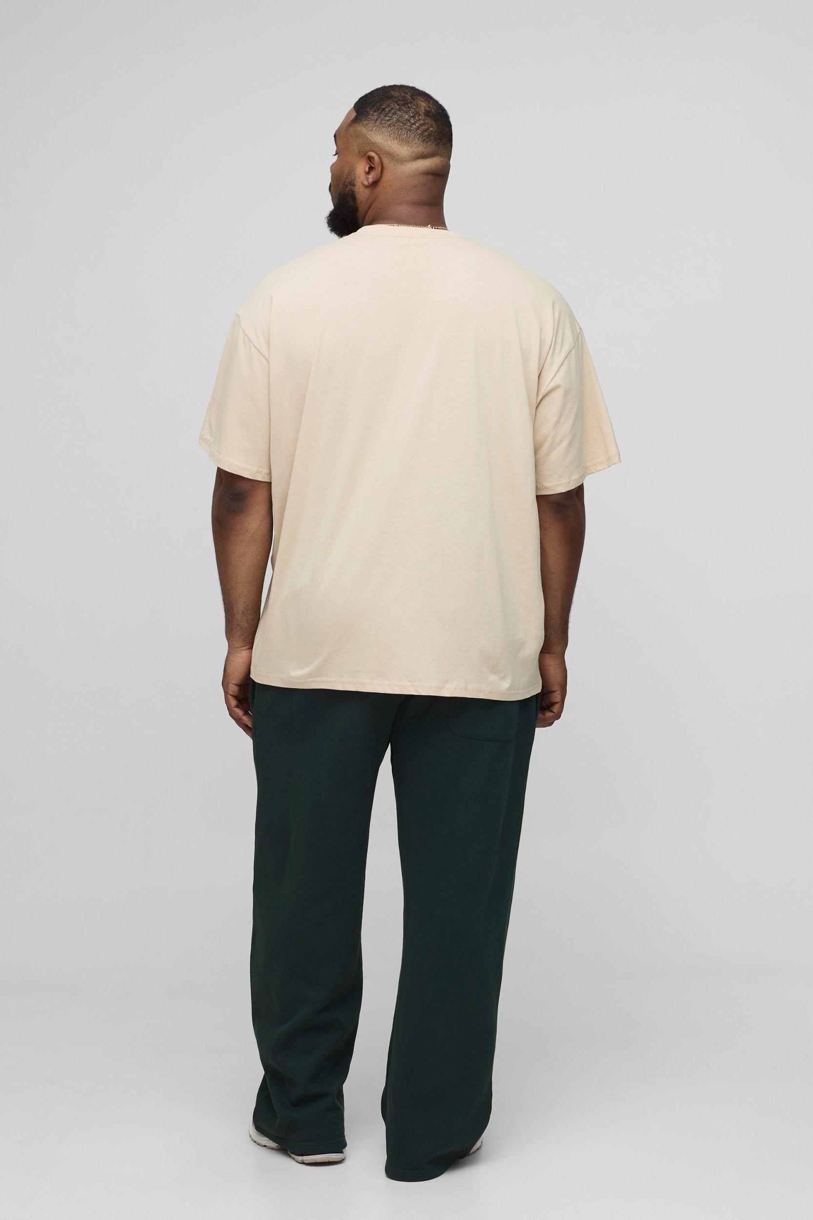 Plus Oversized Amalfi Coast Location Print T-Shirt | boohooMAN USA Product Image