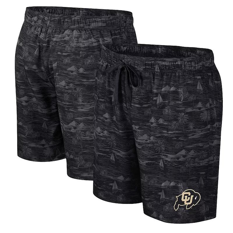 Men's Colosseum Black Colorado Buffaloes Ozark Swim Shorts,  Product Image