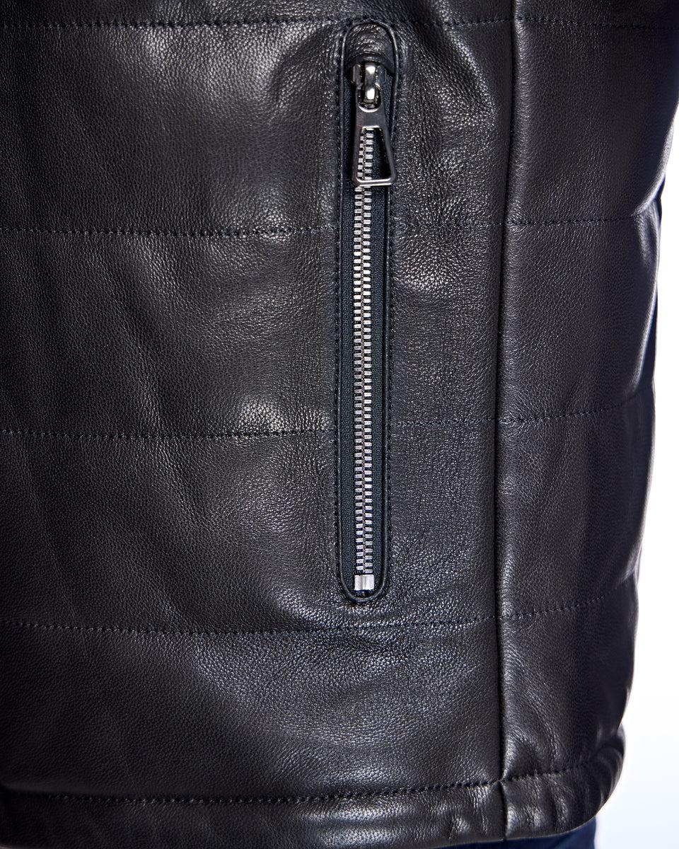 Men's Leather Vest Product Image