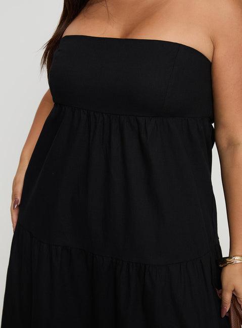 Osment Maxi Dress Black Curve Product Image