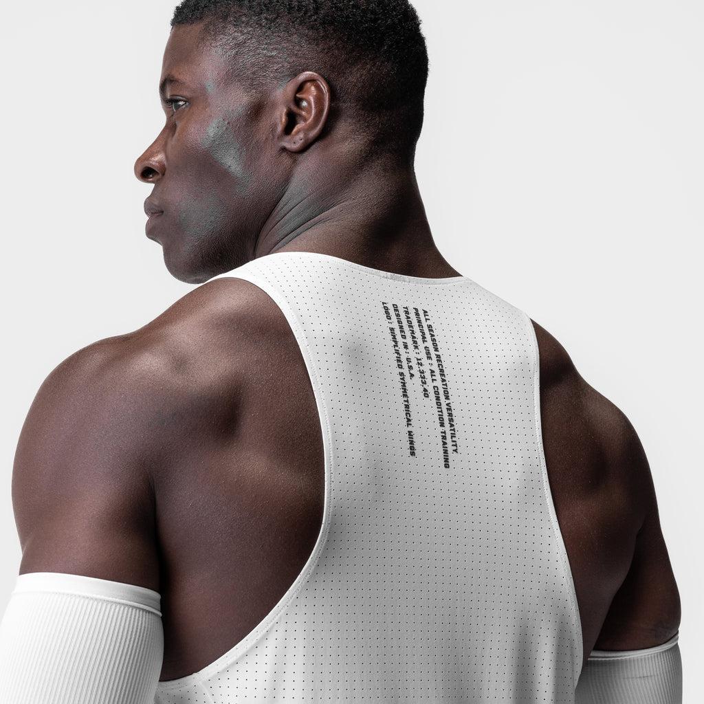 0949. Laser-Vent™ Singlet Tank - White Product Image