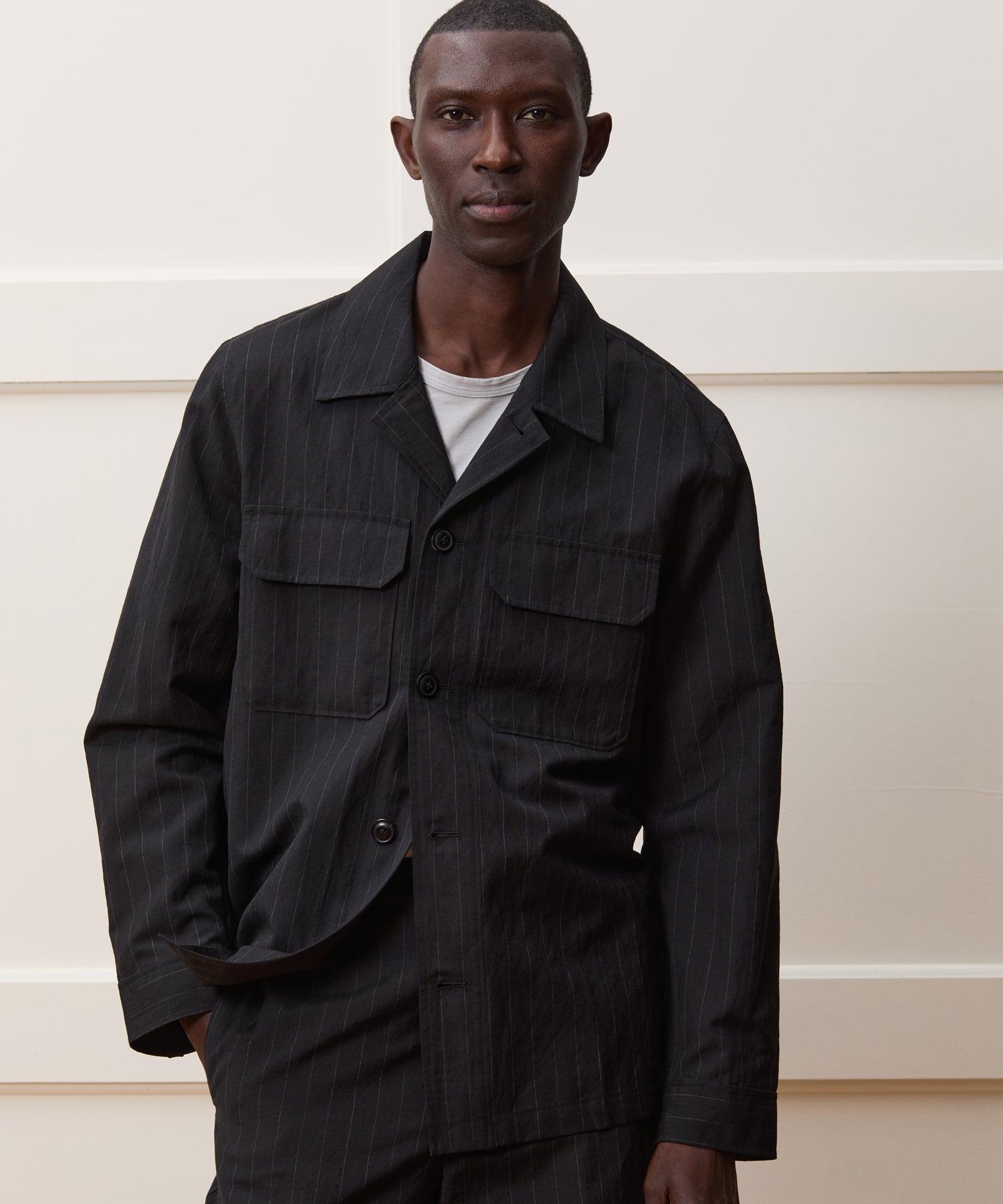 Italian Wool-Linen Shirt Jacket Product Image