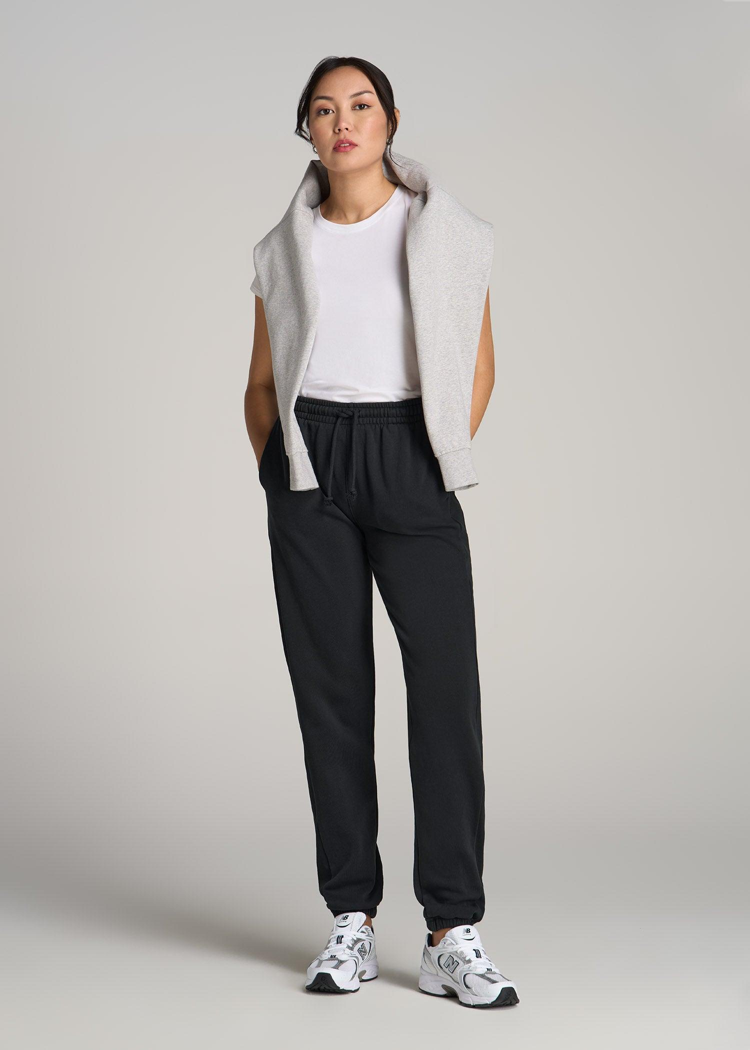 Wearever Fleece Regular Fit Sweatpants for Tall Women in Vintage Black Female Product Image