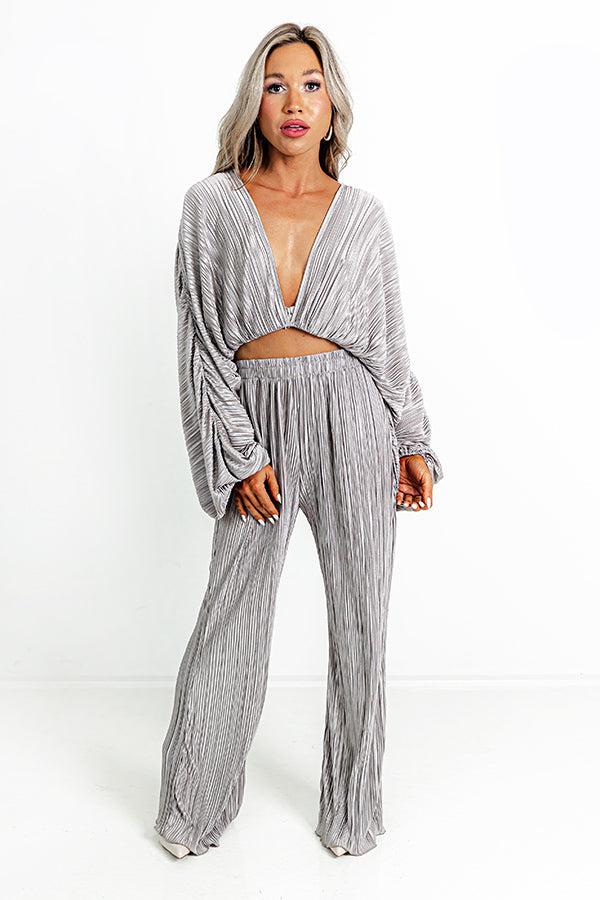 Ciao Darling Pleated High Waist Pants Product Image