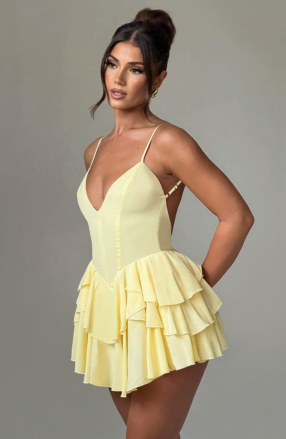 Veena Playsuit - Lemon Product Image