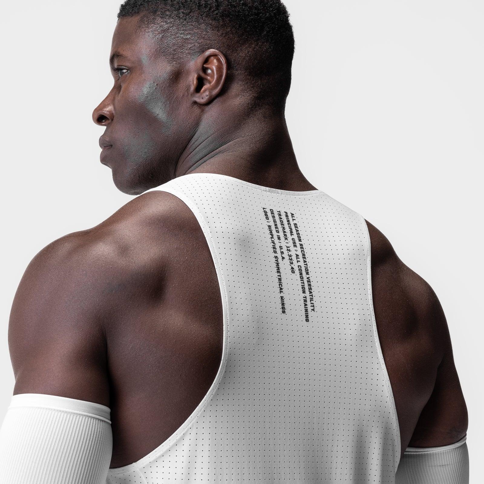 0949. Laser-Vent™ Singlet Tank - White Product Image