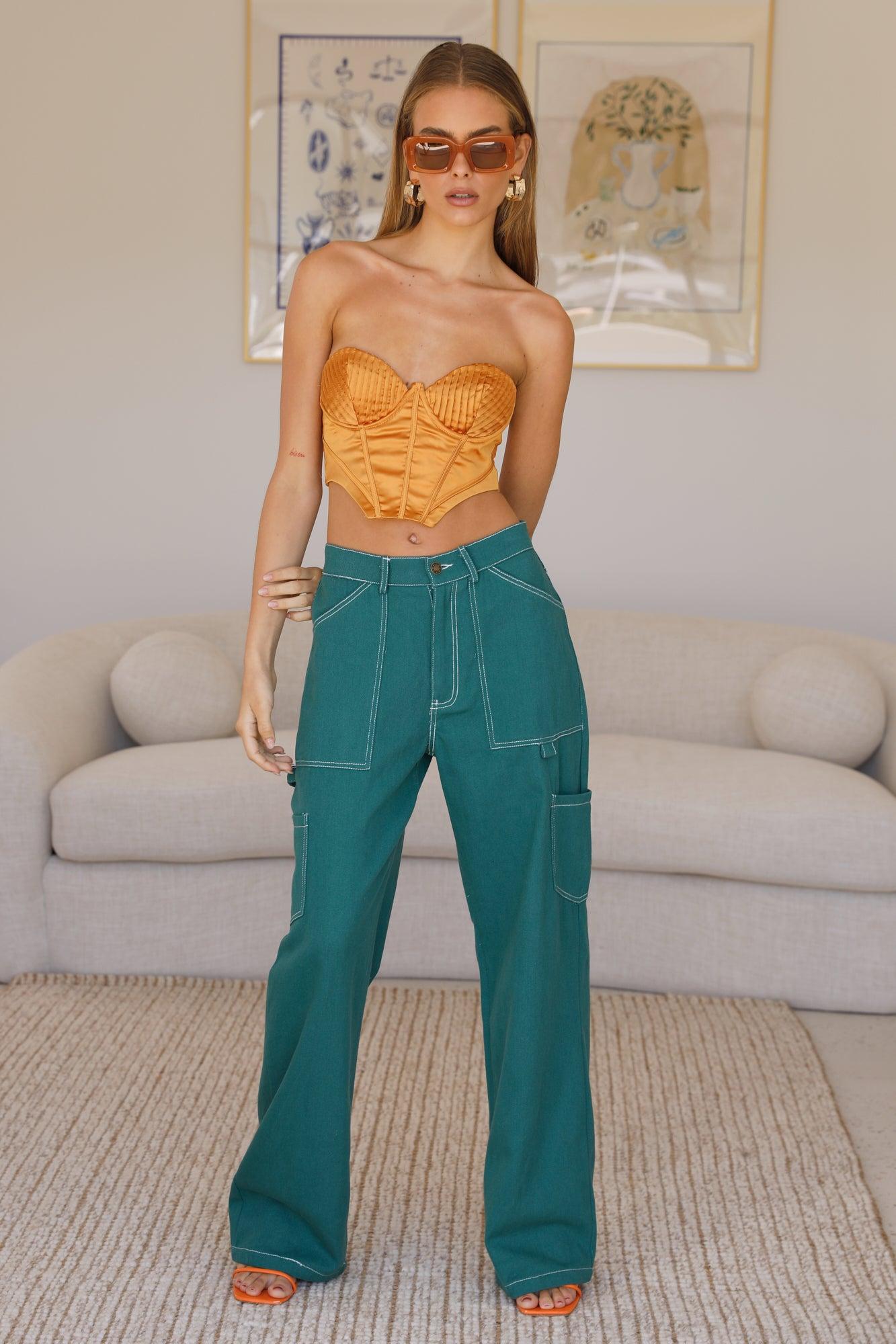 Outer Space Pants Green Product Image