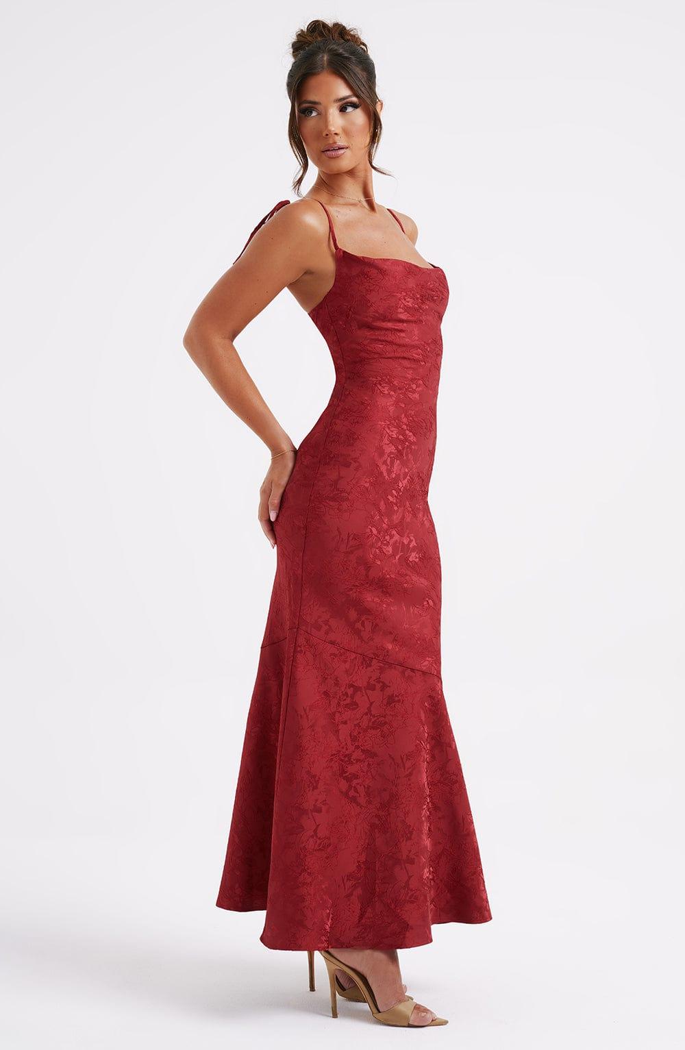 Whitney Maxi Dress - Red Product Image