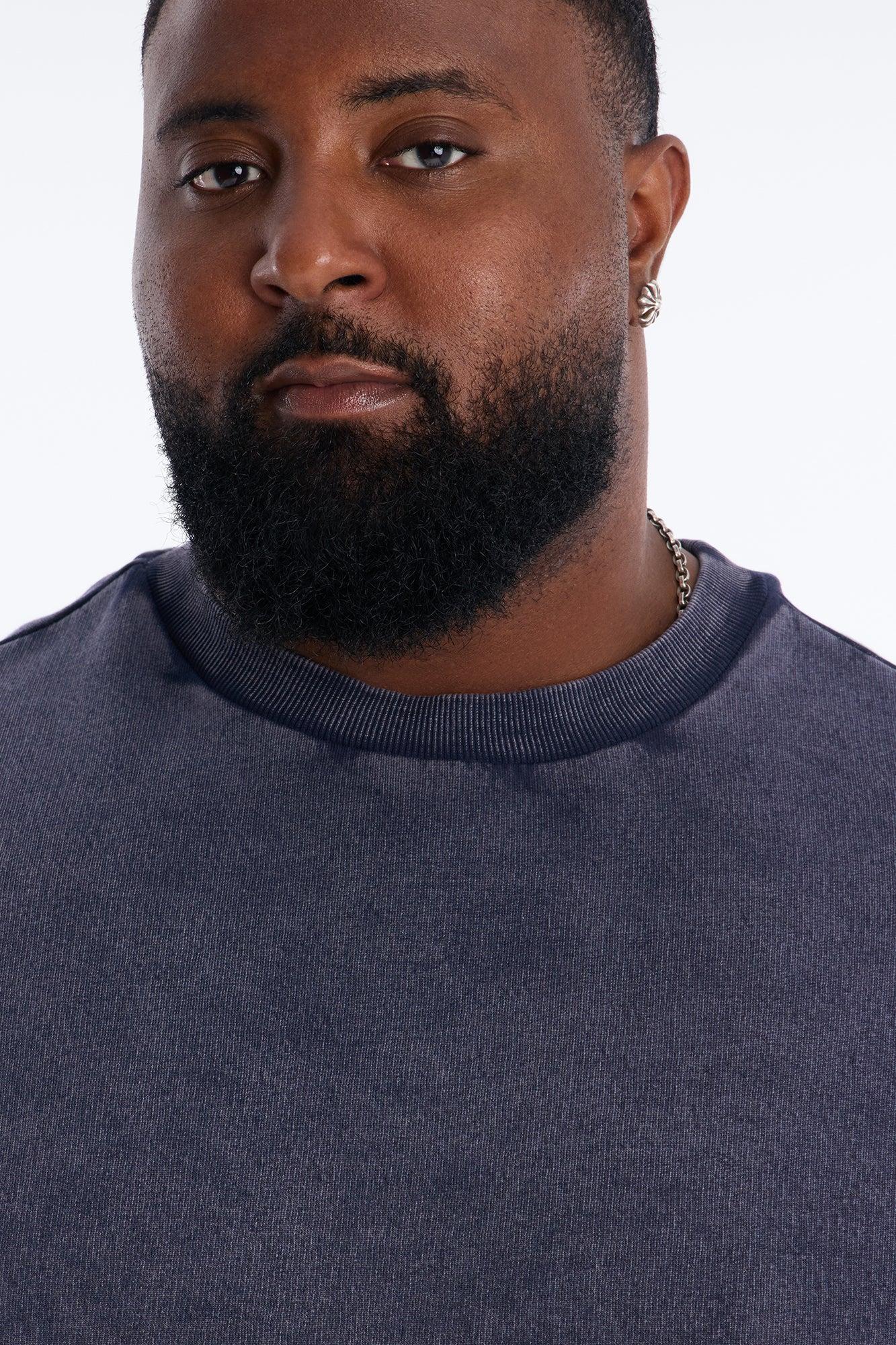 On The Go Washed Tee - Navy Male Product Image