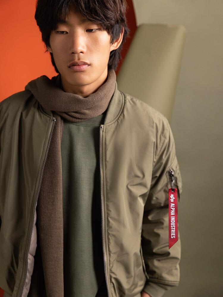 REVERSIBLE ONION QUILTED MA-1 BOMBER JACKET Male Product Image