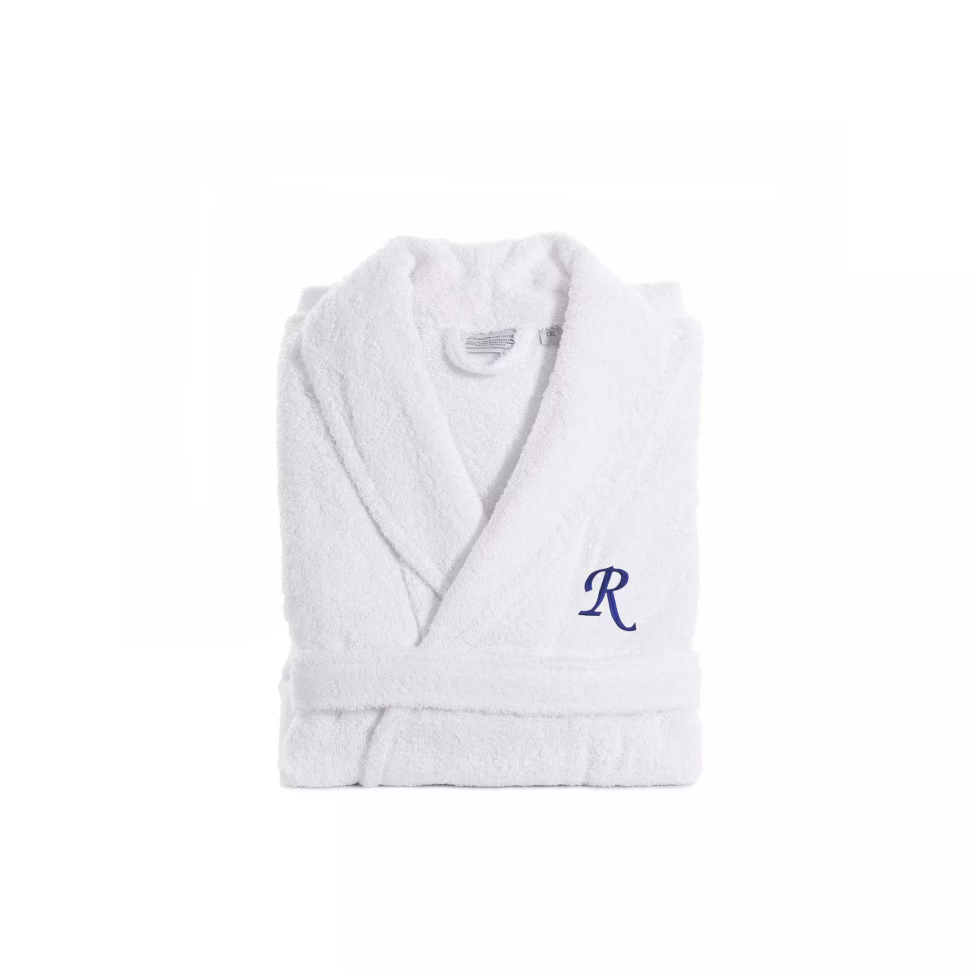Linum Home Textiles Turkish Cotton Personalized Unisex Embroidered Terry Bathrobe, Adult Unisex,  Product Image