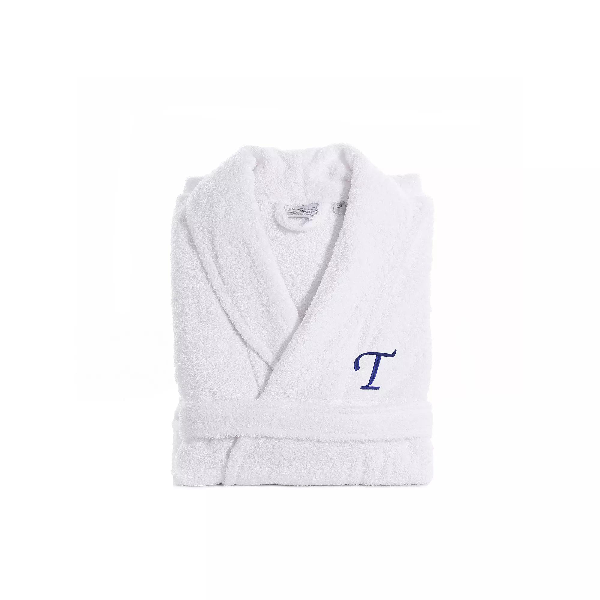 Linum Home Textiles Turkish Cotton Personalized Unisex Embroidered Terry Bathrobe, Adult Unisex,  Product Image