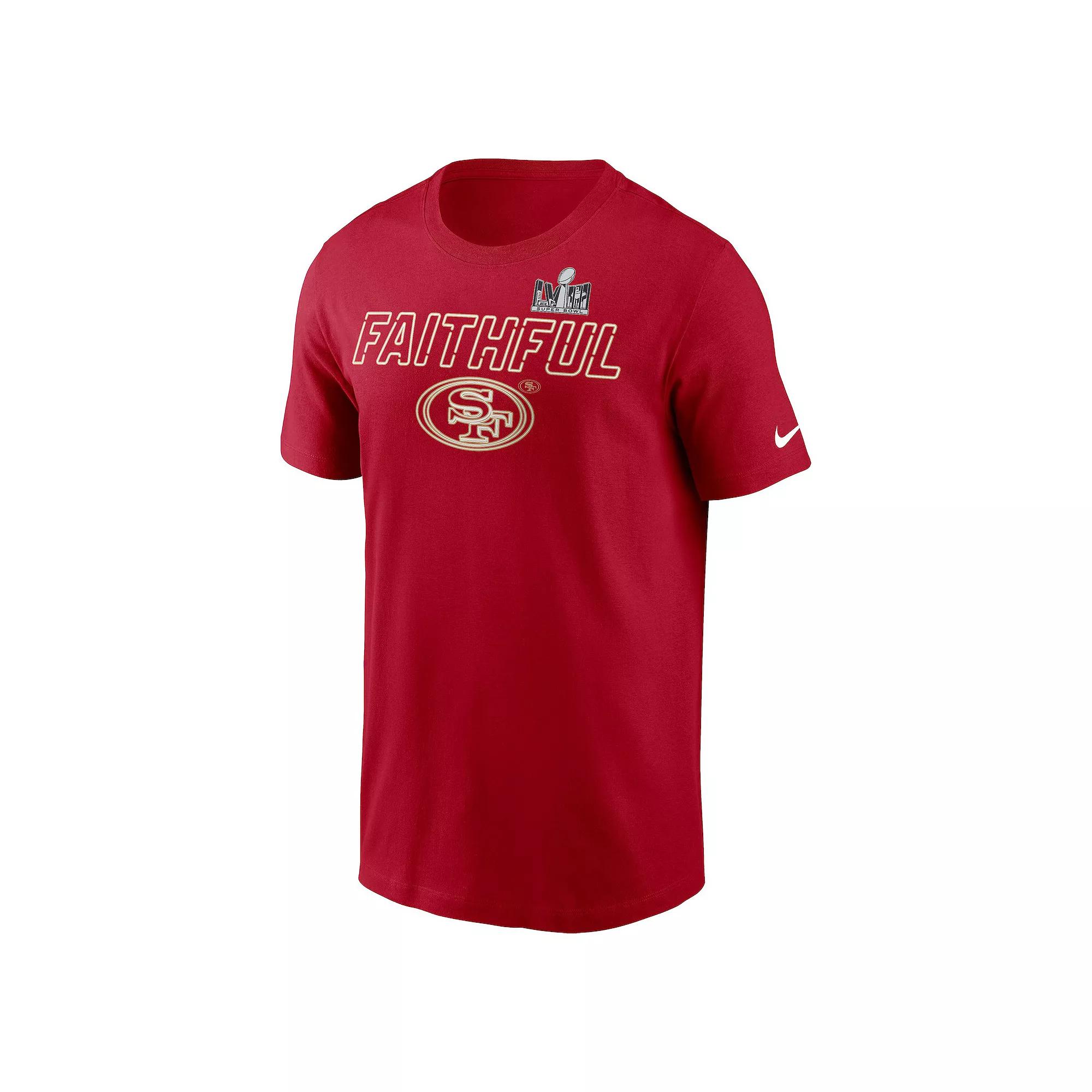 Men's Nike Kansas City Chiefs 2023 "Chiefs Kingdom" Super Bowl Bound Tee, Size: Small, White Product Image